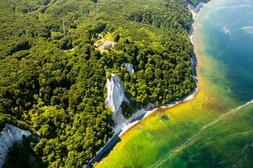 Kreidefelsen Königsstuhl Luftbild Rügen