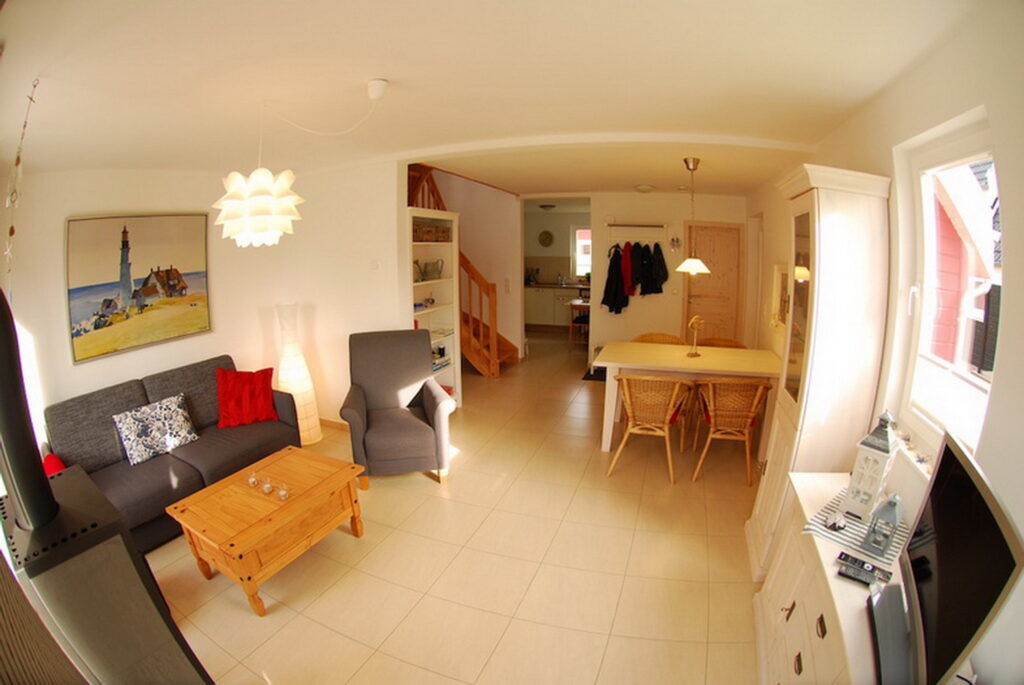 Ferienhaus Wellenbrecher Wohnbereich