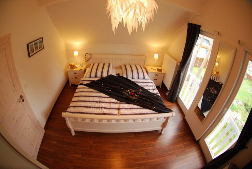 Ferienhaus Wellenbrecher Schlafen Doppelbett