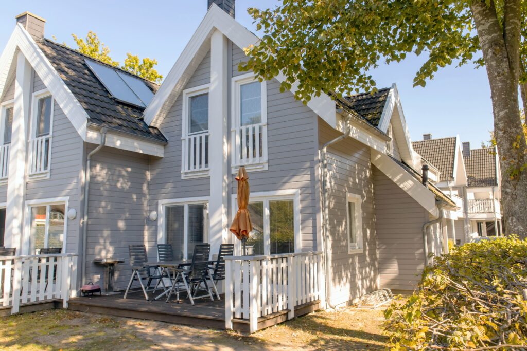 Ferienhaus Rügentraum Rügen in Glowe Außen Terrasse Gartenmöbel