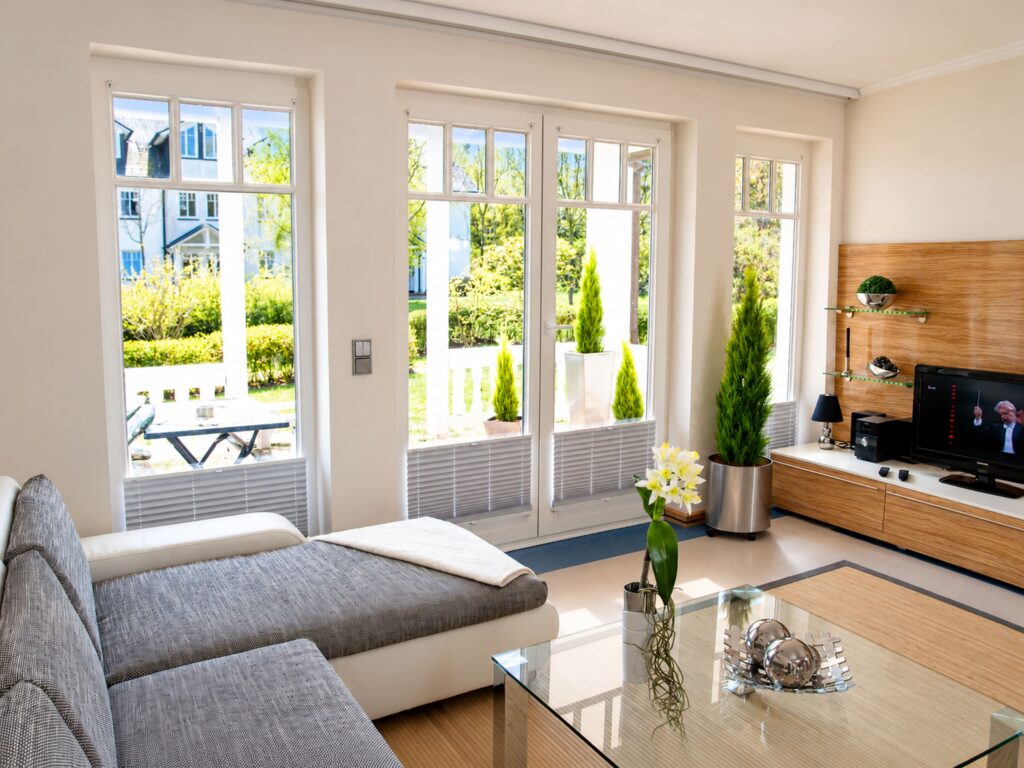 Ferienwohnung Strandglück Dünenpark Binz Rügen Wohnbereich