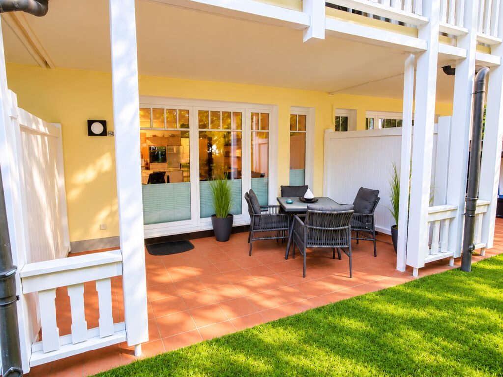 Ferienwohnung Strandzeit Dünenpark Binz Rügen Terrasse